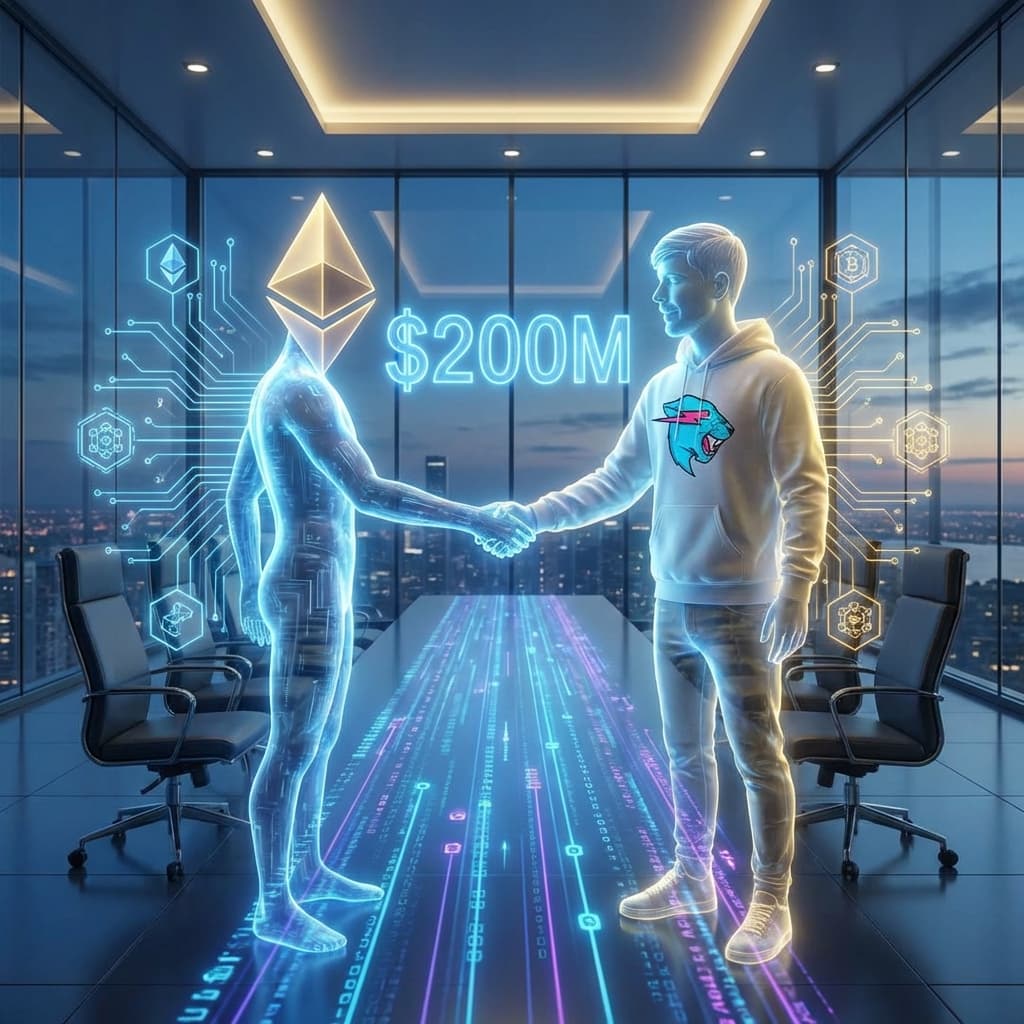 Ethereum Treasury Bets $200M on MrBeast: Crypto Meets Creator Economy