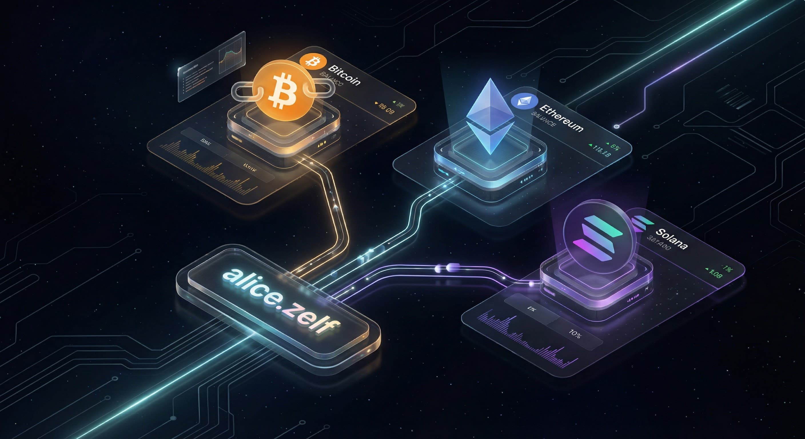 Multi-Chain Crypto Wallet with Human-Readable Addresses: Zelf Name Service