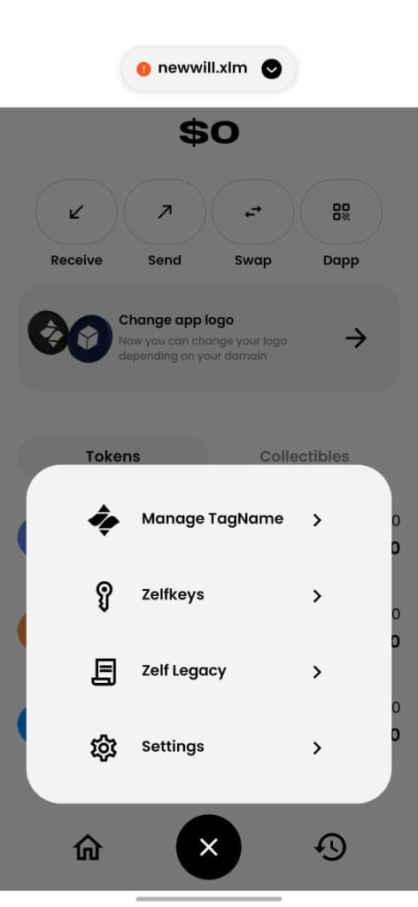 從錢包開啟 Zelf Legacy