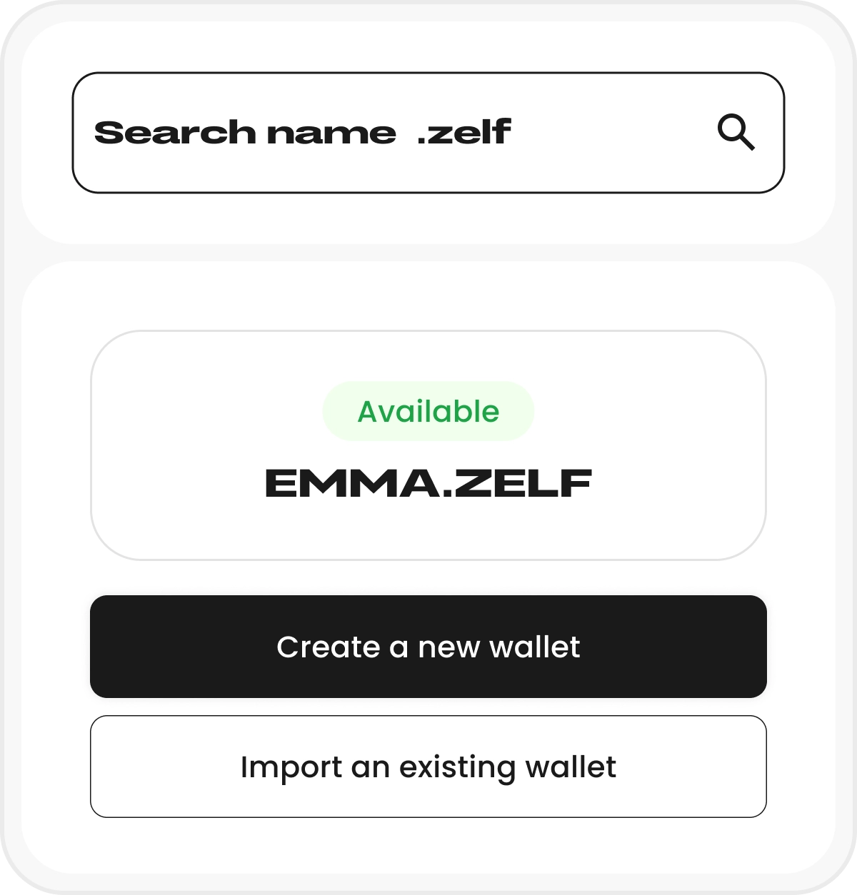 Step 1 - Search domain